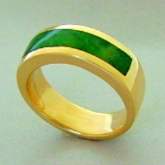 pacifictreasures R286 gold and NZ greenstone pounamu-551